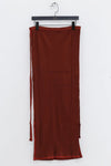 BASERANGE Cotton/Rib Canvas Skirt SKBP-RIB-AU23 Burgundy